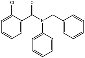N-ベンジル-2-クロロ-N-フェニルベンズアミド 化学構造式