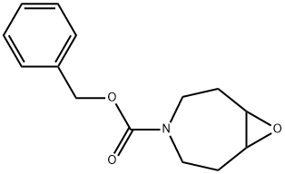 4-アザ-8-オキサビシクロ[5.1.0]オクタン-4-カルボン酸ベンジル 化学構造式