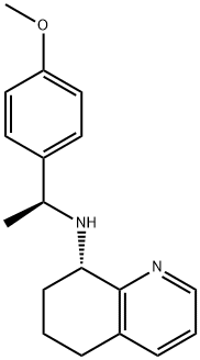 (8S)-N-[(1S)-1-[4-(Methyloxy)phenyl]ethyl]-5,6,7,8-tetrahydro-8-quinolinaMine Struktur