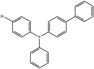 N-(4-broMophenyl)-N-phenyl-[1,1'-Biphenyl]-4-aMine Struktur