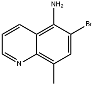 6-BroMo-8-Methylquinolin-5-aMine Struktur
