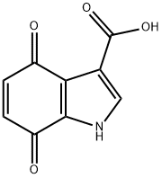 4,7-Dioxo-4,7-dihydro-1H-indole-3-carboxylic acid Structure