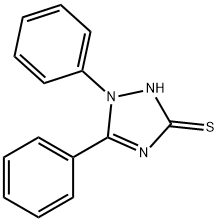 1,5-二苯基-1H-1,2,4-三唑-3-硫醇, 5055-74-3, 结构式