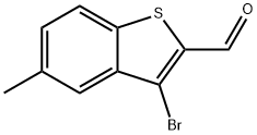 3-溴-5-甲基苯并[B]噻吩-2-甲醛 结构式