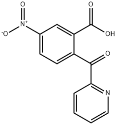 5-硝基-2-皮考林酰基苯甲酸 结构式