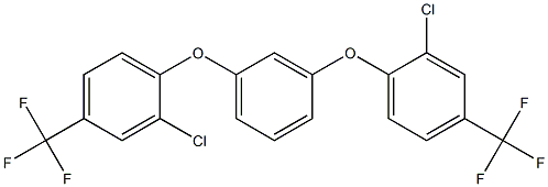 1,3-bis(2-chloro-4-(trifluoroMethyl)phenoxy)benzene Struktur