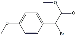 2-溴-2-(4-甲氧基苯基)乙酸甲酯 结构式
