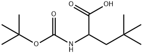 2-(tert-butoxycarbonylaMino)-4,4-diMethylpentanoic acid 结构式