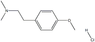 N,N-二甲基-4-甲氧基苯乙胺盐酸盐,50822-98-5,结构式
