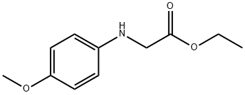 [(4-甲氧苯基)氨基]乙酸乙酯 结构式