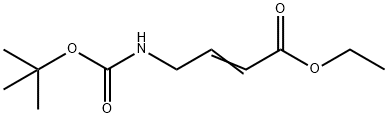 4-tert-ButoxycarbonylaMinobut-2-enoic Acid Ethyl Ester, 510729-27-8, 结构式