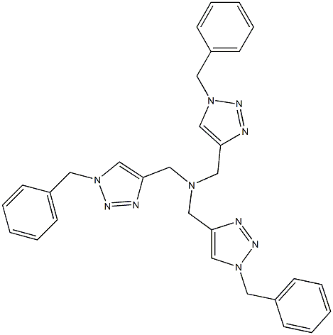 三[(1-苄基-1H-1,2,3-三唑-4-基)甲基]胺 结构式