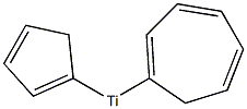 (η7-シクロヘプタトリエニル)(η5-シクロペンタジエニル)チタン(II) 化学構造式