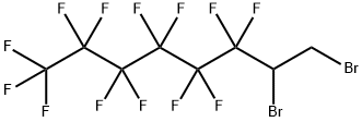 7,8-二溴-1,1,1,2,2,3,3,4,4,5,5,6,6-十三氟辛烷 结构式