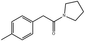 1-[(4-甲基苯基)乙酰基]吡咯烷, 512787-27-8, 结构式