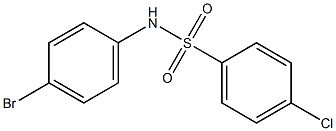 N-(4-溴苯基)-4-氯苯磺酰胺, 5133-88-0, 结构式