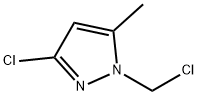 3-氯-1-(氯甲基)-5-甲基-1H-吡唑, 51355-86-3, 结构式