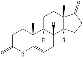 4-aza-androst-5(6)-ene-3,17-dione 结构式