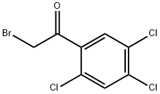 2-溴-1-(2,4,5-三氯苯基)乙酮 结构式