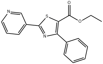 Ethyl 4-phenyl-2-(pyridin-3-yl)thiazole-5-carboxylate Struktur