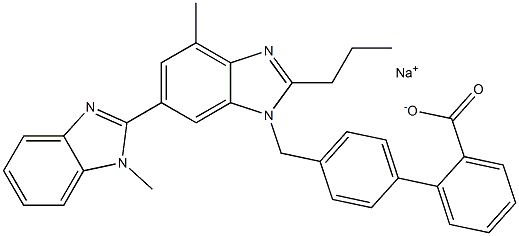 替米沙坦钠盐 结构式