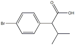 2-(4-BroMo-phenyl)-3-Methyl-butyric acid Struktur