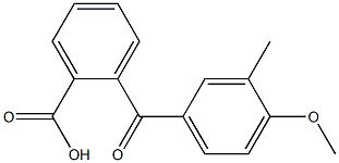 2-(3-Methyl-4-Methoxybenzoyl) benzoic acid Struktur