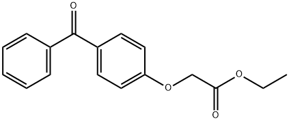ethyl 2-(4-benzoylphenoxy)acetate Struktur