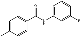 N-(3-氟苯基)-4-甲基苯甲酰胺 结构式