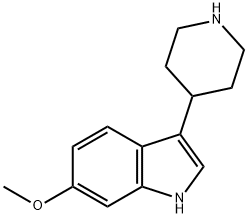 6-甲氧基-3-(4-哌啶)-吲哚, 52157-78-5, 结构式