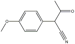 2-(4-甲氧基苯基)-3-氧代丁腈 结构式