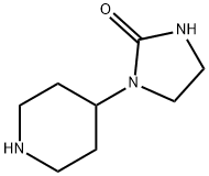 1-(4-哌啶基)-2-咪唑啉酮 结构式