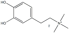 3,4-二羟基-N,N,N-三甲基碘化苯乙铵 结构式