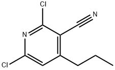 2,6-dichloro-4-propylnicotinonitrile Struktur
