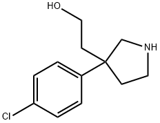 2-(3-(4-氯苯基)吡咯烷-3-基)乙醇 结构式