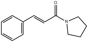 1-肉桂酰吡咯烷 结构式