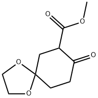 8-氧代-1,4-二噁螺[4.5]癸烷-7-羧酸甲酯 结构式