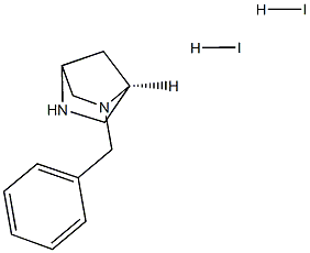 (1S)-2-Benzyl-2,5-diazabicyclo[2.2.1]heptane dihydroiodide Struktur
