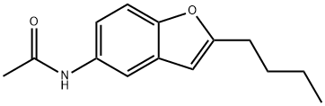 4-(乙酰氨基)-2-正丁基苯并呋喃 结构式
