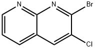 2-溴-3-氯-1,8-萘啶, 52626-32-1, 结构式