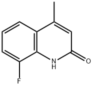 8-フルオロ-4-メチル-1H-キノリン-2-オン 化学構造式