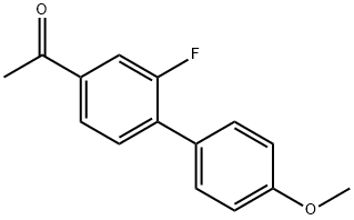 1-(2-Fluoro-4'-Methoxy-[1,1'-biphenyl]-4-yl)ethanone,52806-73-2,结构式