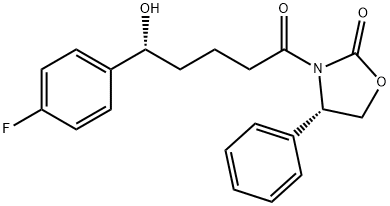 (S)-3-((R)-5-(4-氟苯基)-5-羟基)-4-苯基恶唑烷-2-酮, 528565-93-7, 结构式