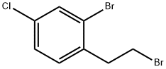 2-ブロモ-1-(2-ブロモエチル)-4-クロロベンゼン 化学構造式