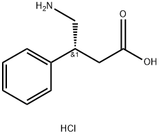 (R)-4-氨基-3-苯基丁酸盐酸盐,52992-48-0,结构式