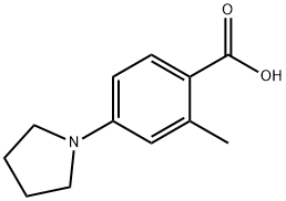 2-甲基-4-(1-吡咯烷基)苯甲酸,530092-32-1,结构式