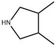 3,4-ジメチルピロリジン 化学構造式