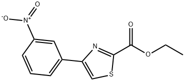 Ethyl 4-(3-Nitrophenyl)thiazole-2-carboxylate Struktur