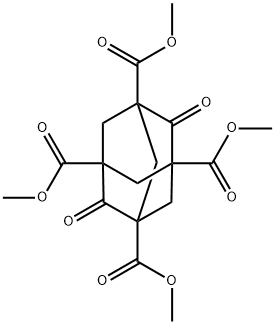 (1r,3r,5r,7r)-tetraMethyl 2,6-dioxoadaMantane-1,3,5,7-tetracarboxylate Struktur