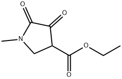 ethyl 1-Methyl-4,5-dioxopyrrolidine-3-carboxylate Struktur